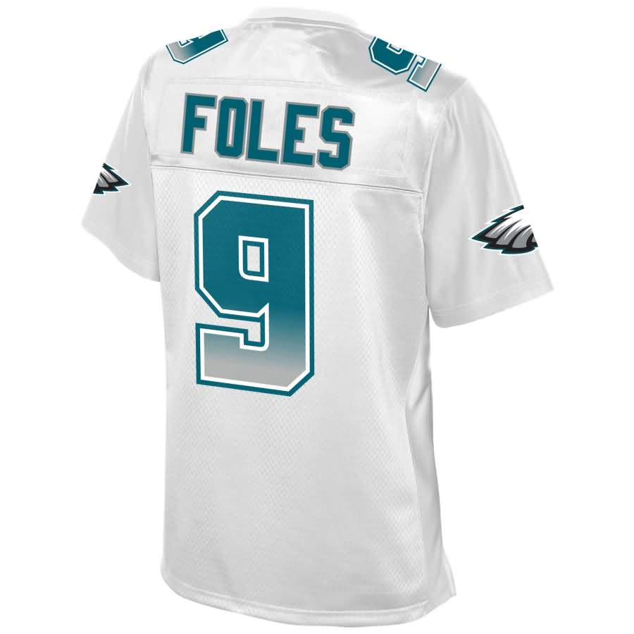 Nick Foles Philadelphia Eagles Nfl Pro Line By Fanatics Branded Womens Fade Fashion Jersey White