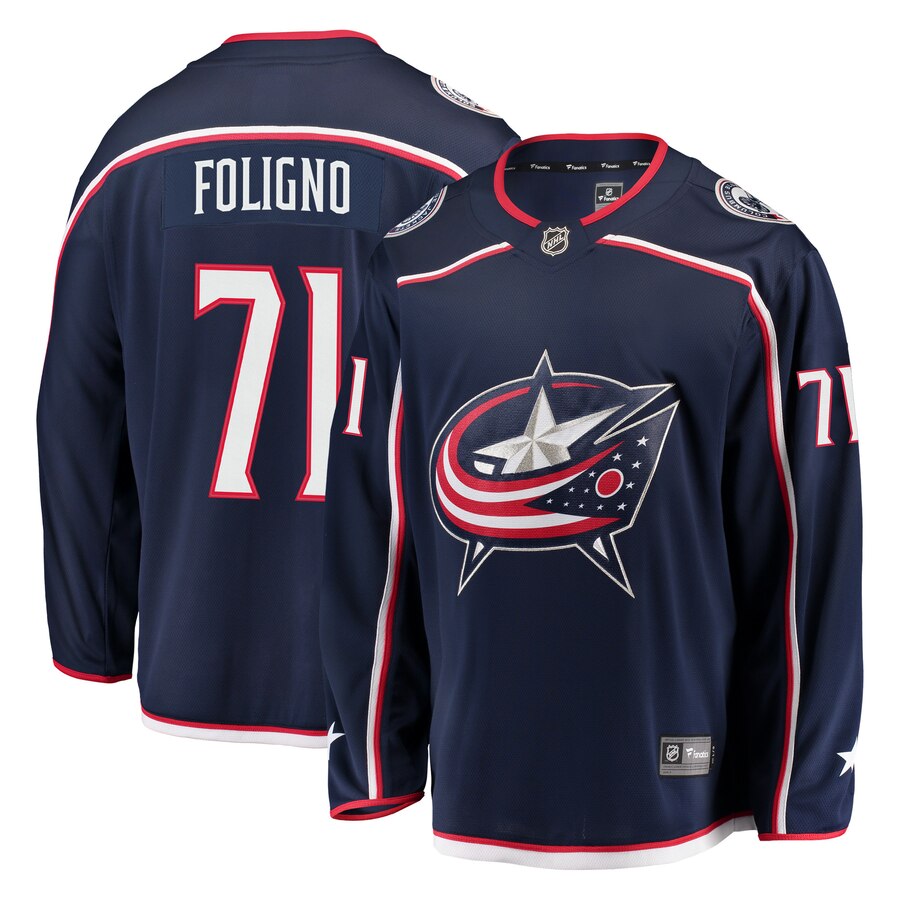 Nick Foligno Columbus Blue Jackets Fanatics Branded Breakaway Jersey Navy