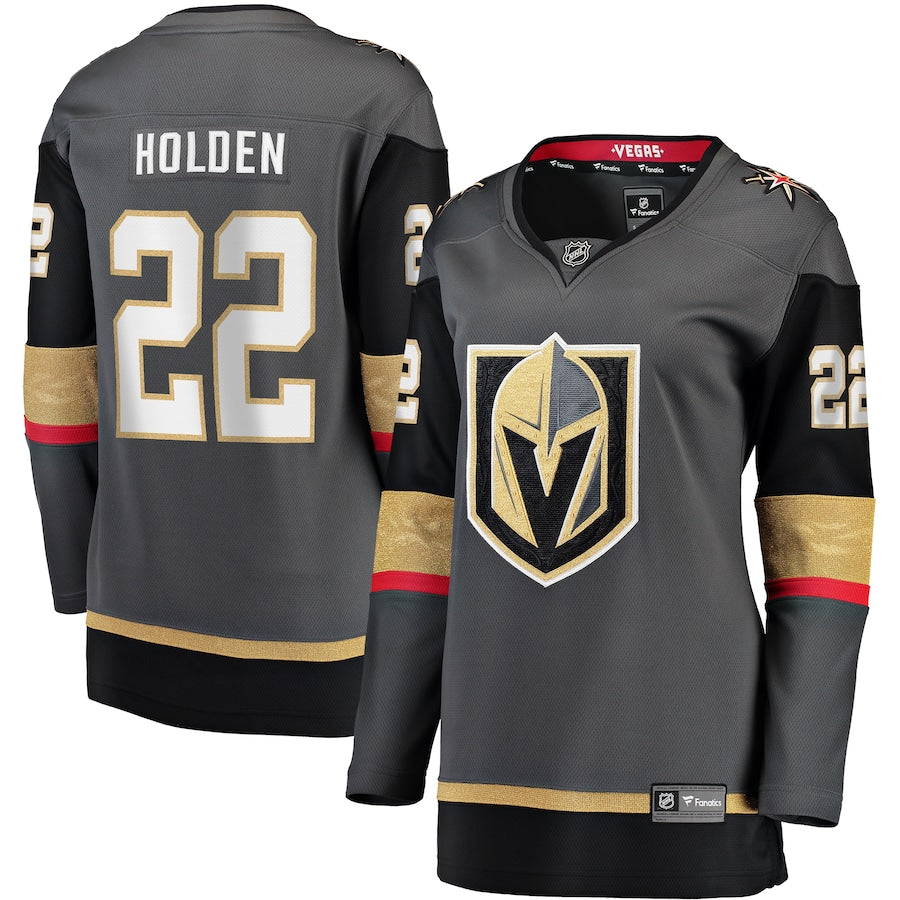 Nick Holden Vegas Golden Knights Fanatics Branded Womens Home Breakaway Player Jersey Black