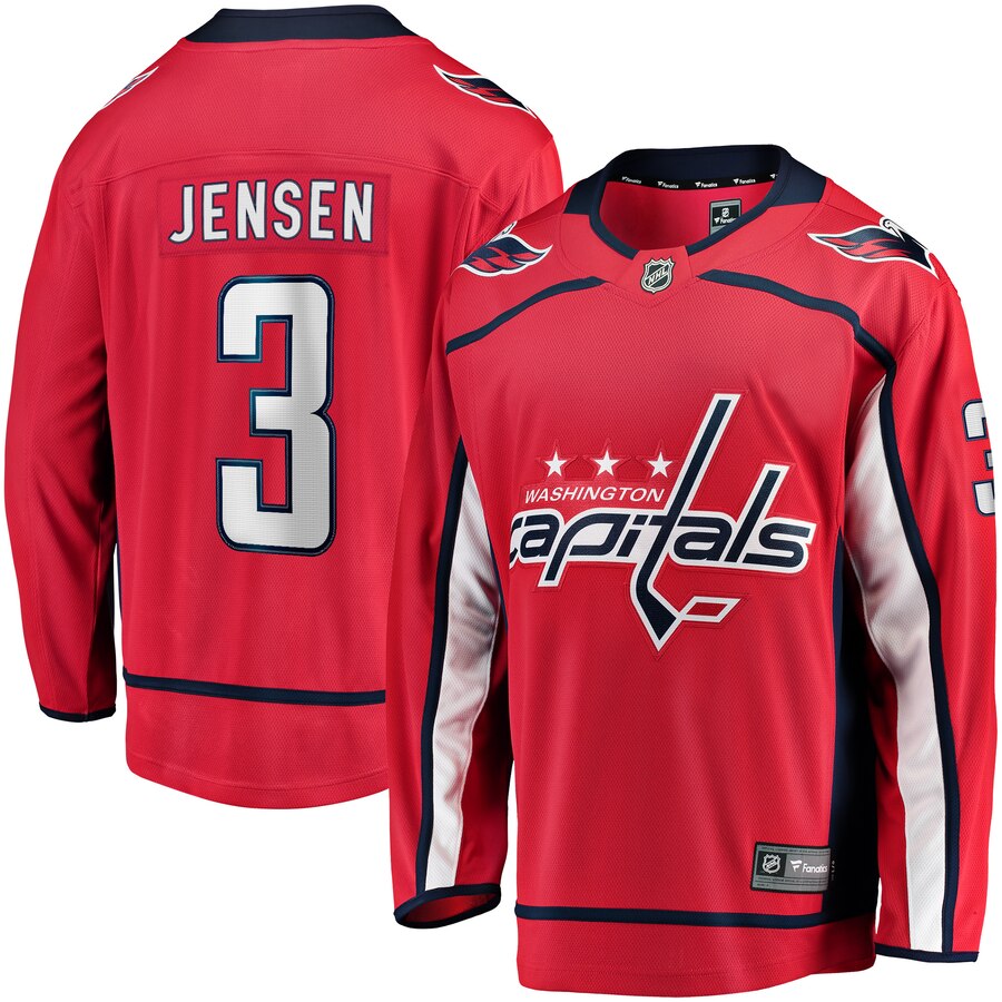 Nick Jensen Washington Capitals Fanatics Branded Replica Player Jersey Red