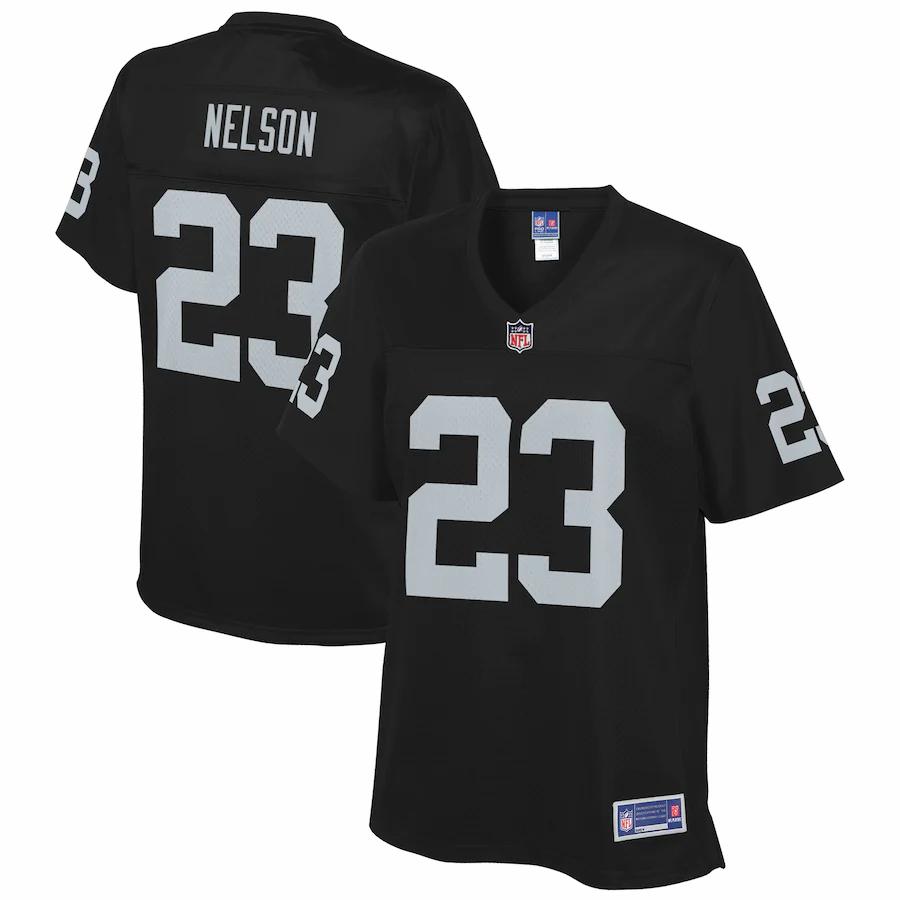 Nick Nelson Las Vegas Raiders Nfl Pro Line Womens Team Player Jersey Black