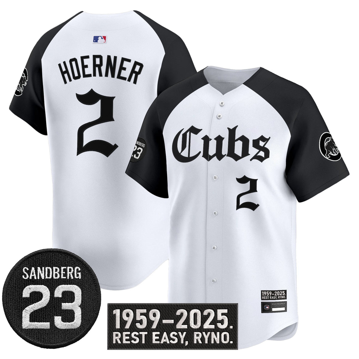 Nico Hoerner Jersey #2 Chicago Cubs Ryne Sandberg Tribute Stitched Alternate