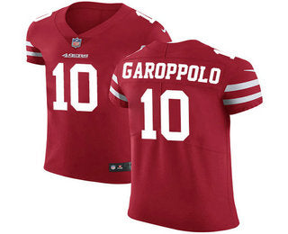 Nike 49ers 10 Jimmy Garoppolo Red Team Color Mens Stitched Nfl Vapor Untouchable Elite Jersey