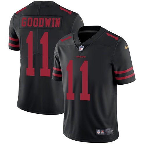 Nike 49ers 11 Marquise Goodwin Black Alternate Mens Stitched Nfl Vapor Untouchable Limited Jersey