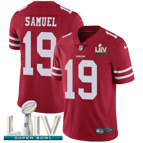 Nike 49ers 19 Deebo Samuel Red Super Bowl Liv 2020 Team Color Mens Stitched Nfl Vapor Untouchable Limited Jersey