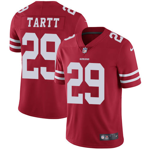 Nike 49ers 29 Jaquiski Tartt Red Team Color Mens Stitched Nfl Vapor Untouchable Limited Jersey