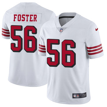Nike 49ers 56 Reuben Foster White Rush Mens Stitched Nfl Vapor Untouchable Limited Jersey