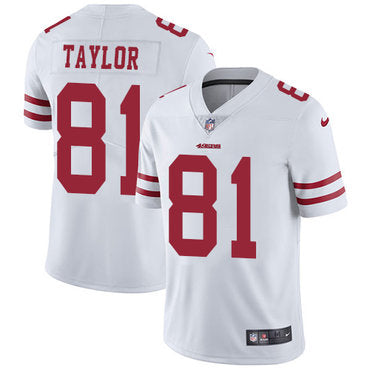 Nike 49ers 81 Trent Taylor White Mens Stitched Nfl Vapor Untouchable Limited Jersey