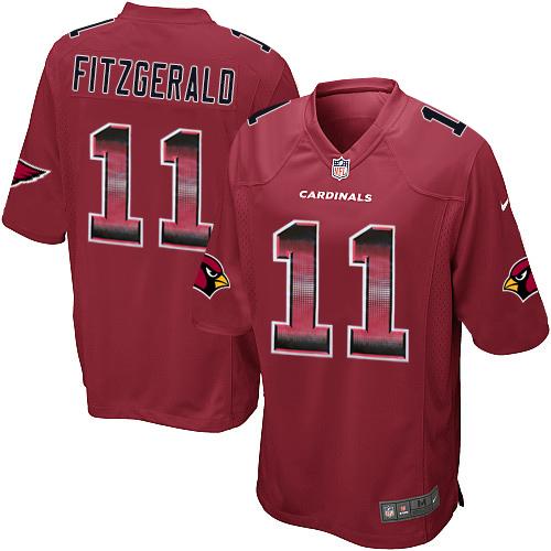 Nike Arizona Cardinals 11 Larry Fitzgerald Red Team Color Mens Stitched Nfl Limited Strobe Jersey