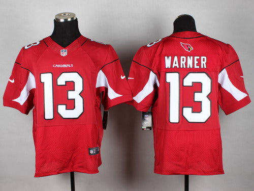 Nike Arizona Cardinals 13 Kurt Warner Red Elite Jersey