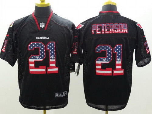 Nike Arizona Cardinals 21 Patrick Peterson 2014 Usa Flag Fashion Black Elite Jersey