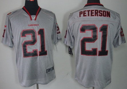 Nike Arizona Cardinals 21 Patrick Peterson Lights Out Gray Elite Jersey