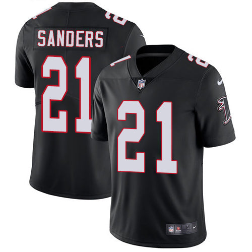 Nike Atlanta Falcons 21 Deion Sanders Black Alternate Mens Stitched Nfl Vapor Untouchable Limited Jersey