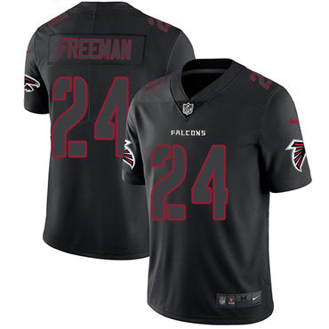 Nike Atlanta Falcons 24 Devonta Freeman Black Mens Stitched Nfl Limited Rush Impact Jersey