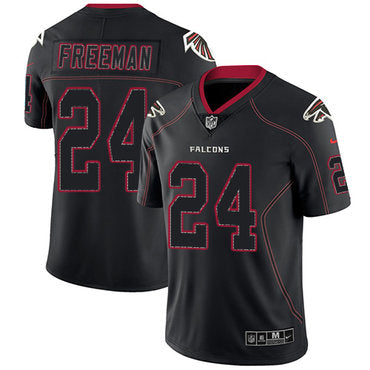 Nike Atlanta Falcons 24 Devonta Freeman Lights Out Black Mens Stitched Nfl Limited Rush Jersey