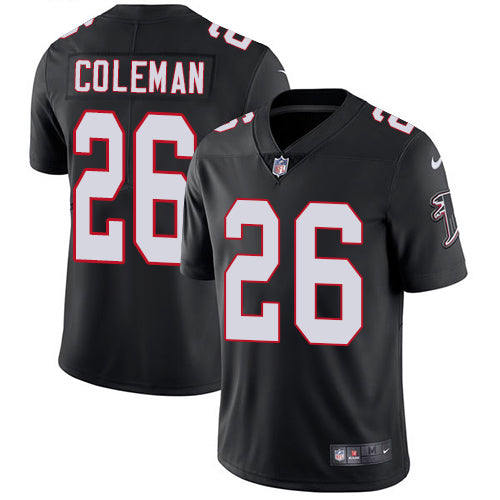 Nike Atlanta Falcons 26 Tevin Coleman Black Alternate Mens Stitched Nfl Vapor Untouchable Limited Jersey