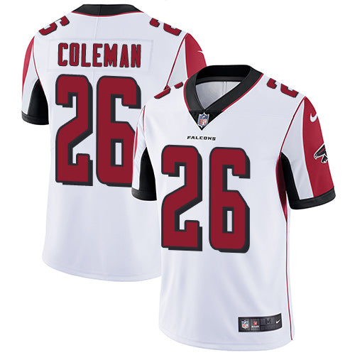 Nike Atlanta Falcons 26 Tevin Coleman White Mens Stitched Nfl Vapor Untouchable Limited Jersey