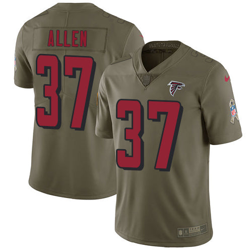 Nike Atlanta Falcons 37 Ricardo Allen Olive Mens Stitched Nfl Limited 2017 Salute To Service Jersey