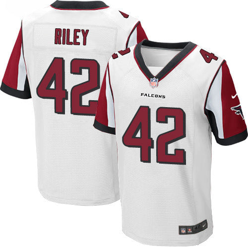 Nike Atlanta Falcons 42 Duke Riley White Mens Stitched Nfl Elite Jersey