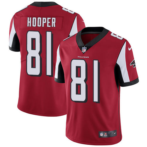 Nike Atlanta Falcons 81 Austin Hooper Red Team Color Mens Stitched Nfl Vapor Untouchable Limited Jersey