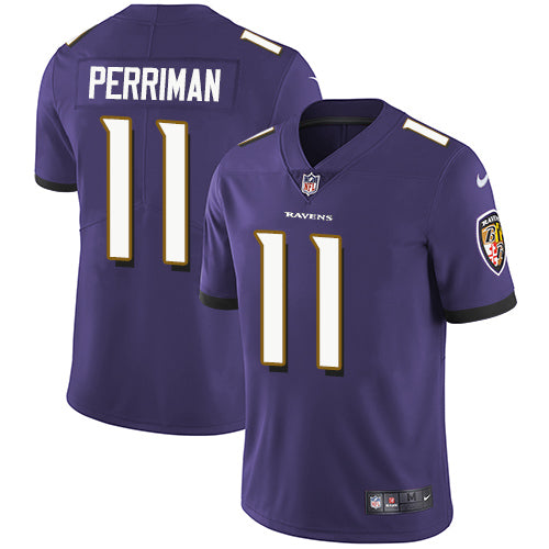 Nike Baltimore Ravens 11 Breshad Perriman Purple Team Color Mens Stitched Nfl Vapor Untouchable Limited Jersey