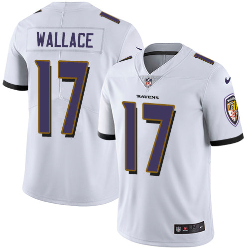 Nike Baltimore Ravens 17 Mike Wallace White Mens Stitched Nfl Vapor Untouchable Limited Jersey