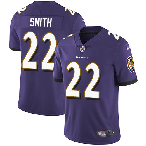 Nike Baltimore Ravens 22 Jimmy Smith Purple Team Color Mens Stitched Nfl Vapor Untouchable Limited Jersey