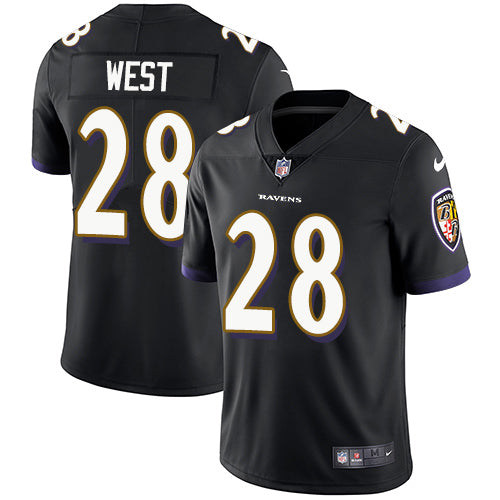 Nike Baltimore Ravens 28 Terrance West Black Alternate Mens Stitched Nfl Vapor Untouchable Limited Jersey