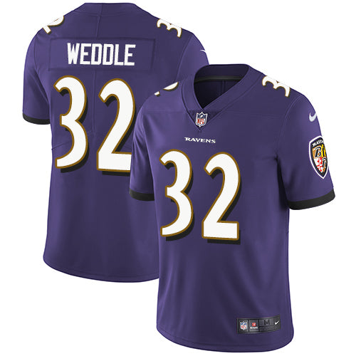 Nike Baltimore Ravens 32 Eric Weddle Purple Team Color Mens Stitched Nfl Vapor Untouchable Limited Jersey