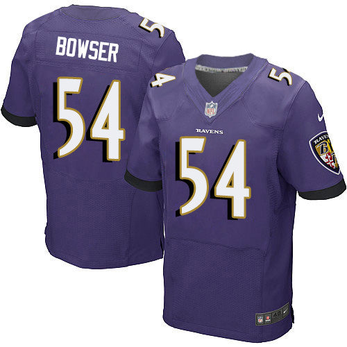 Nike Baltimore Ravens 54 Tyus Bowser Purple Team Color Mens Stitched Nfl New Elite Jersey