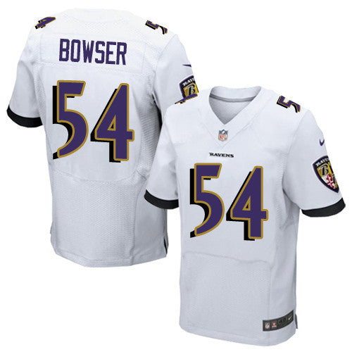 Nike Baltimore Ravens 54 Tyus Bowser White Mens Stitched Nfl New Elite Jersey