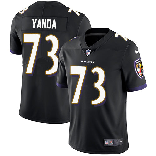 Nike Baltimore Ravens 73 Marshal Yanda Black Alternate Mens Stitched Nfl Vapor Untouchable Limited Jersey