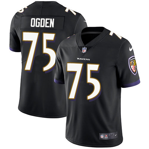 Nike Baltimore Ravens 75 Jonathan Ogden Black Alternate Mens Stitched Nfl Vapor Untouchable Limited Jersey