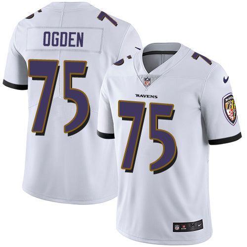 Nike Baltimore Ravens 75 Jonathan Ogden White Mens Stitched Nfl Vapor Untouchable Limited Jersey