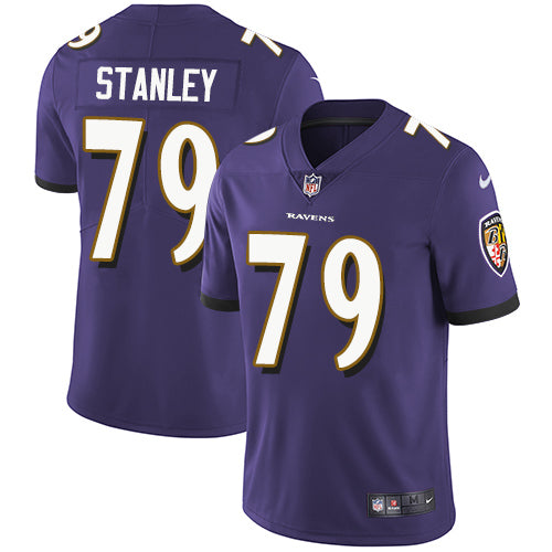 Nike Baltimore Ravens 79 Ronnie Stanley Purple Team Color Mens Stitched Nfl Vapor Untouchable Limited Jersey