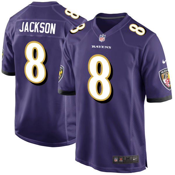 Nike Baltimore Ravens 8 Lamar Jackson Purple 2018 Nfl Draft Pick Elite Jersey