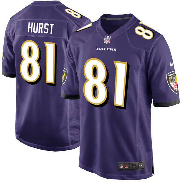 Nike Baltimore Ravens 81 Hayden Hurst Orange 2018 Nfl Draft Pick Elite Jersey