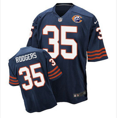 Nike Bears 35 Jacquizz Rodgers Navy Blue Throwback Mens Stitched Nfl Elite Jersey