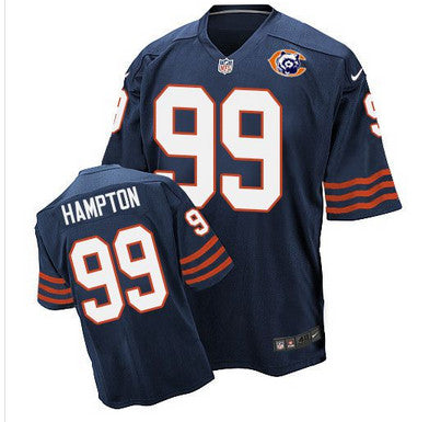 Nike Bears 99 Dan Hampton Navy Blue Throwback Mens Stitched Nfl Elite Jersey
