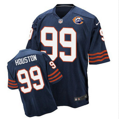 Nike Bears 99 Lamarr Houston Navy Blue Throwback Mens Stitched Nfl Elite Jersey
