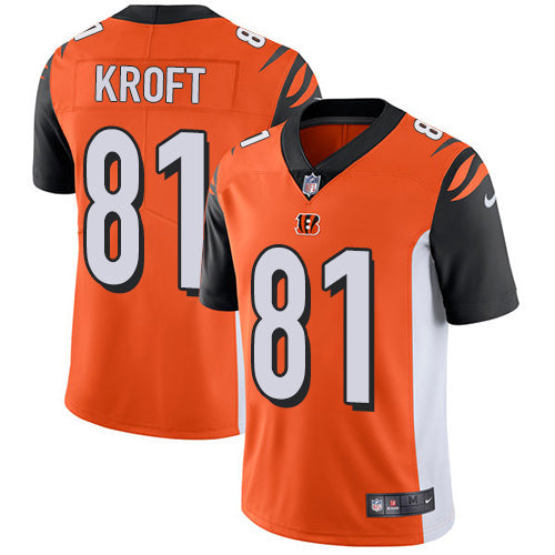 Nike Bengals 81 Tyler Kroft Orange Alternate Mens Stitched Nfl Vapor Untouchable Limited Jersey
