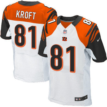 Nike Bengals 81 Tyler Kroft White Mens Stitched Nfl Elite Jersey