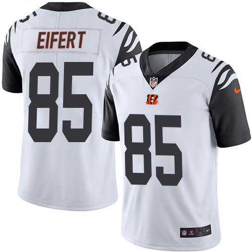 Nike Bengals 85 Tyler Eifert White Mens Stitched Nfl Limited Rush Jersey