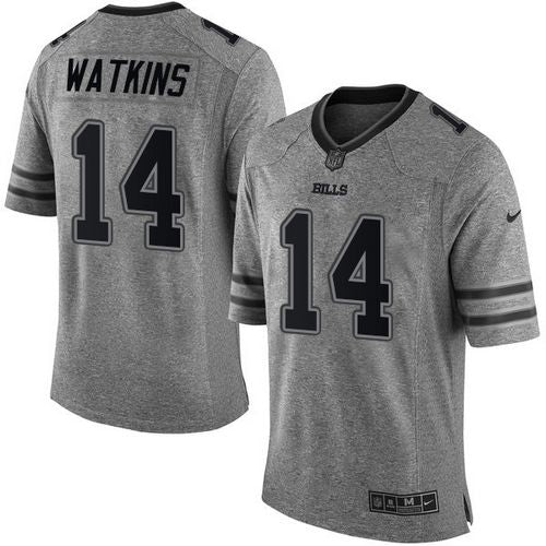 Nike Bills 14 Sammy Watkins Gray Mens Stitched Nfl Limited Gridiron Gray Jersey