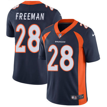 Nike Broncos 28 Royce Freeman Navy Blue Alternate Mens Stitched Nfl Vapor Untouchable Limited Jersey