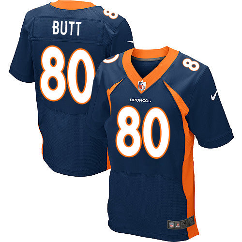 Nike Broncos 80 Jake Butt Navy Blue Alternate Mens Stitched Nfl New Elite Jersey