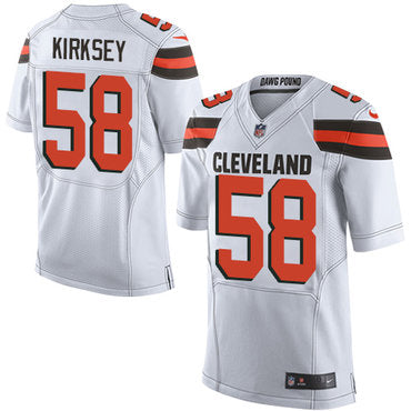 Nike Browns 58 Christian Kirksey White Mens Stitched Nfl New Elite Jersey
