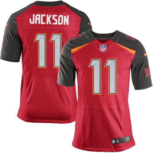 Nike Buccaneers 11 Desean Jackson Red Team Color Mens Stitched Nfl New Elite Jersey
