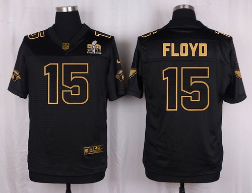 Nike Cardinals 15 Michael Floyd Pro Line Black Gold Collection Mens Stitched Nfl Elite Jersey