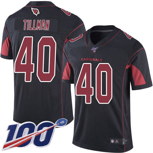 Nike Cardinals 40 Pat Tillman Black Mens Stitched Nfl Limited Rush 100th Season Jersey